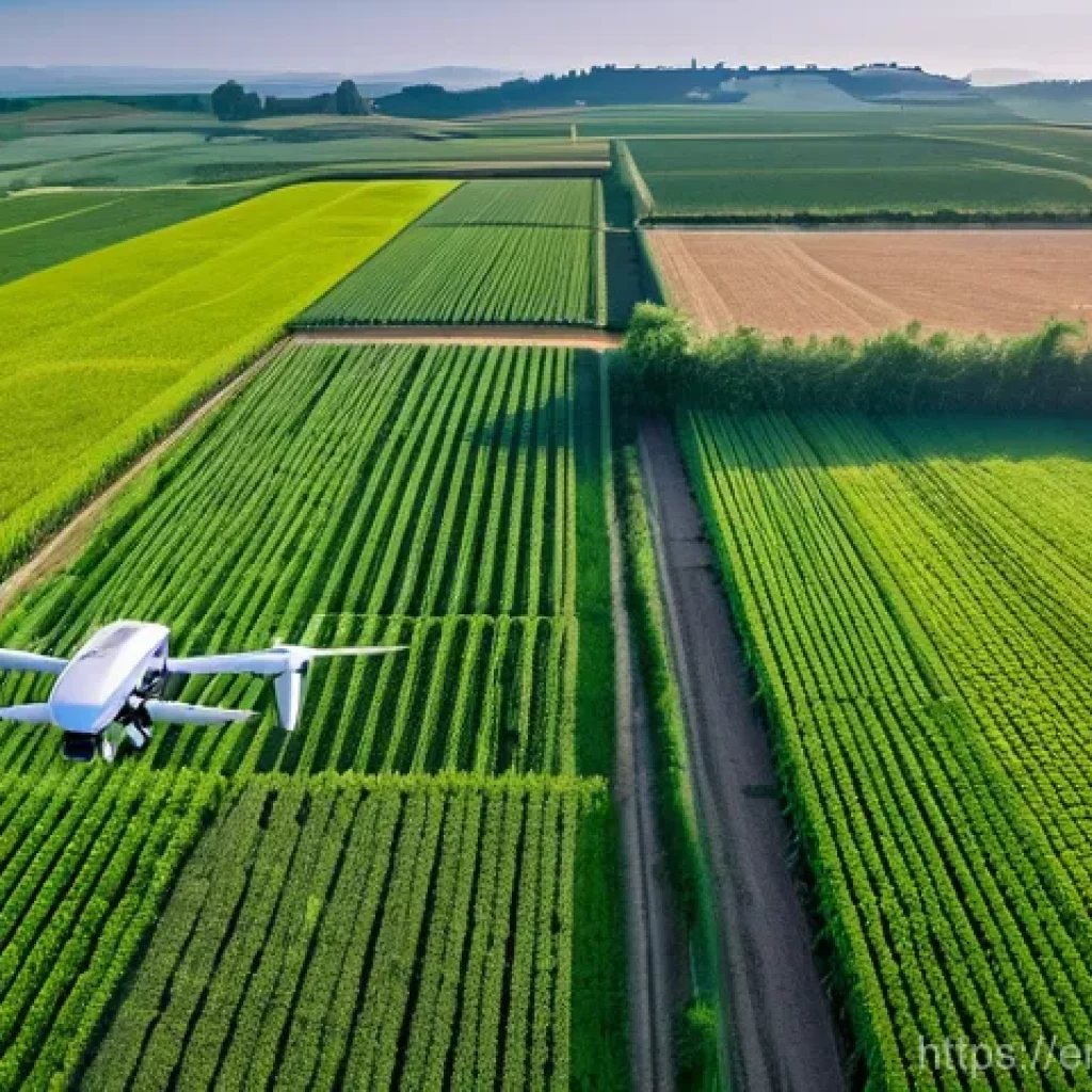 북한의 식물 연구 주요 연구 과제 - **Prompt 1: Automated Efficiency in Agriculture**
A high-resolution, realistic photograph taken ...