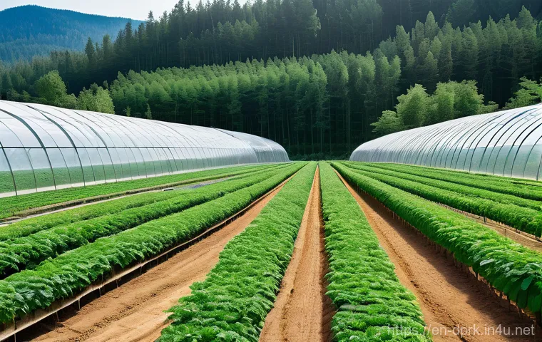 북한의 식물 연구   주요 연구 과제 - **Prompt 2: Power and Productivity in the Fields**
    A dynamic, detailed digital painting illustra...