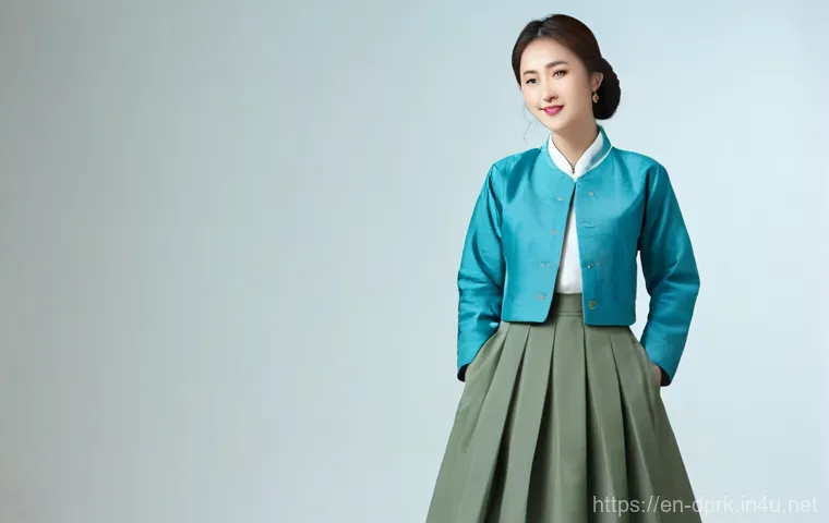 북한의 전통 의상   한복의 디자인과 변화 - Everyday Choson-ot, emphasizing practicality and subtle elegance.